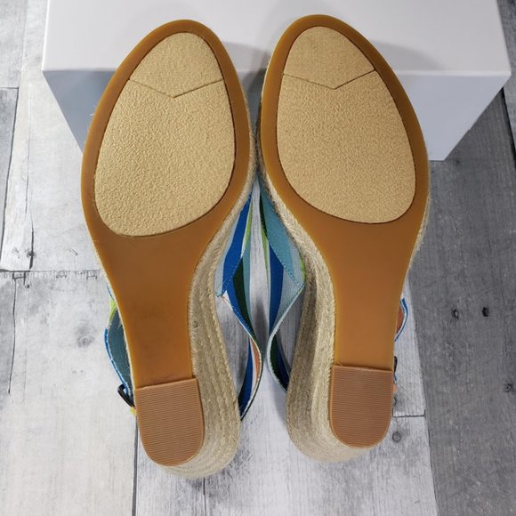 Coldwater Creek Espadrille Wedge Sandal NWOB Sz 10 - Picture 6 of 8